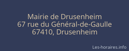 Mairie de Drusenheim