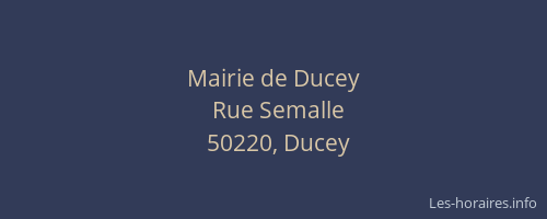 Mairie de Ducey