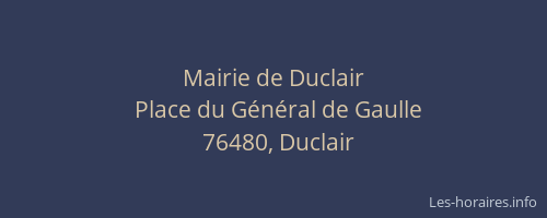 Mairie de Duclair