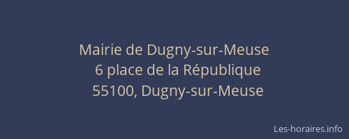 Mairie de Dugny-sur-Meuse