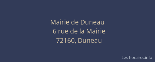 Mairie de Duneau