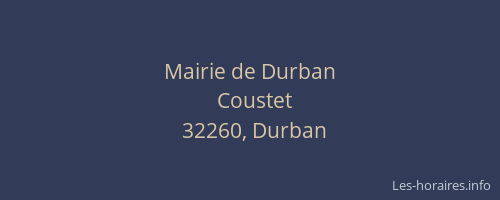Mairie de Durban