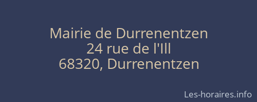 Mairie de Durrenentzen