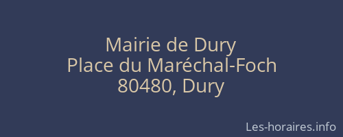 Mairie de Dury