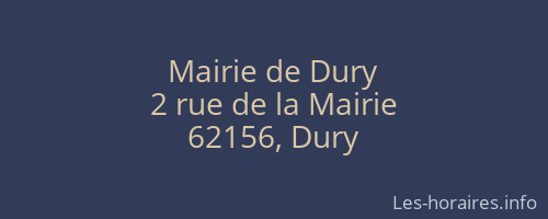 Mairie de Dury