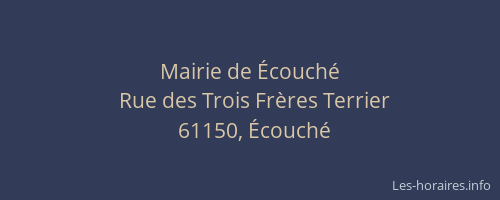 Mairie de &Eacute;couch&eacute;