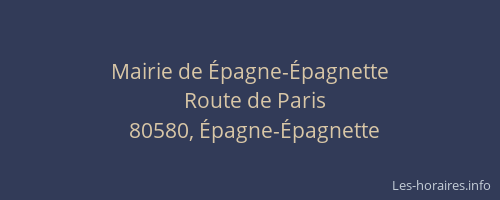 Mairie de &Eacute;pagne-&Eacute;pagnette