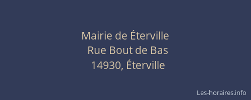 Mairie de Éterville