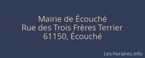 Mairie de Écouché