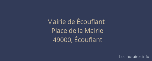 Mairie de Écouflant