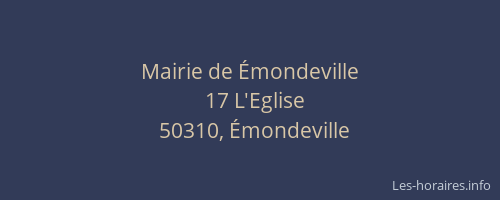 Mairie de Émondeville