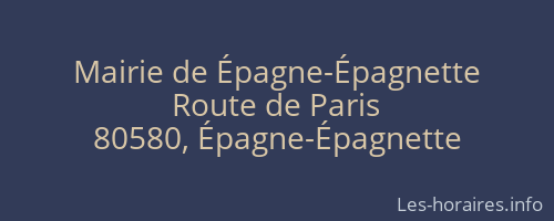 Mairie de Épagne-Épagnette