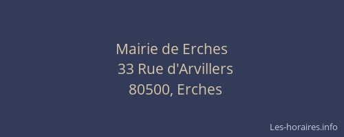 Mairie de Erches