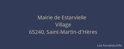 Mairie de Estarvielle