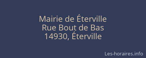 Mairie de Éterville