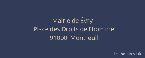 Mairie de Évry