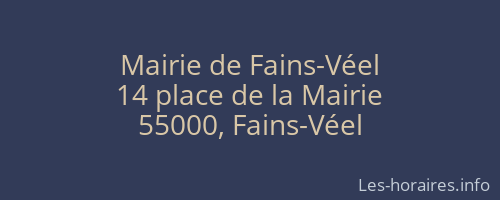 Mairie de Fains-Véel