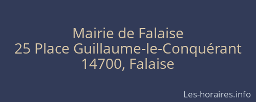 Mairie de Falaise