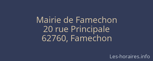 Mairie de Famechon
