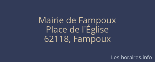 Mairie de Fampoux