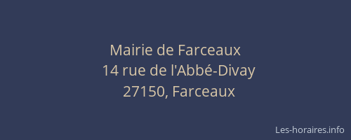Mairie de Farceaux