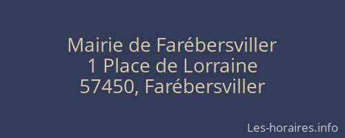 Mairie de Farébersviller