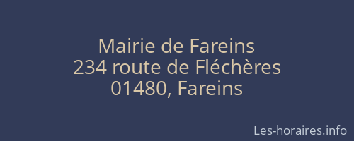 Mairie de Fareins