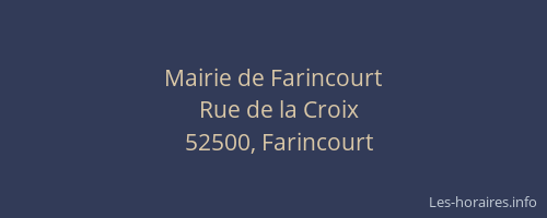Mairie de Farincourt