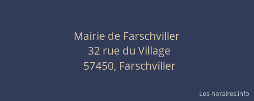 Mairie de Farschviller