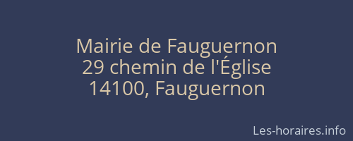 Mairie de Fauguernon