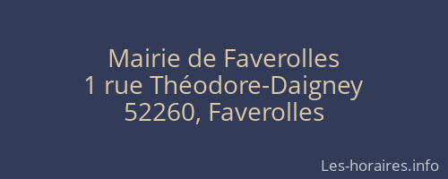 Mairie de Faverolles