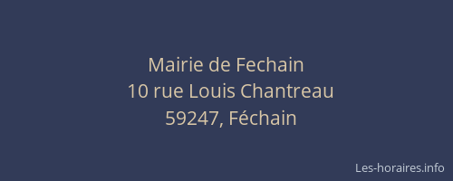 Mairie de Fechain