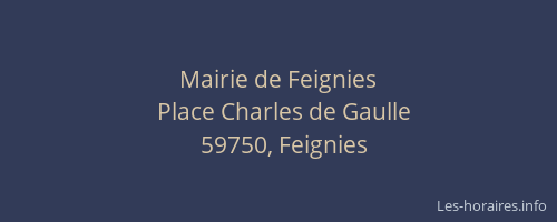Mairie de Feignies