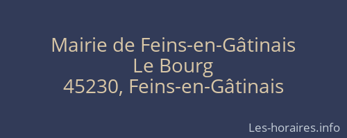 Mairie de Feins-en-Gâtinais