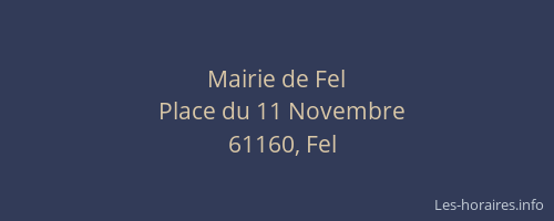 Mairie de Fel