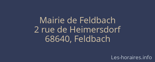 Mairie de Feldbach