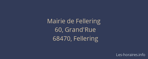 Mairie de Fellering