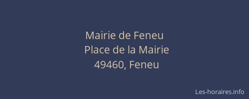 Mairie de Feneu