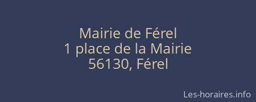 Mairie de Férel
