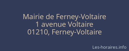 Mairie de Ferney-Voltaire