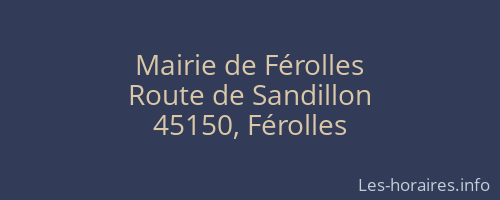 Mairie de Férolles