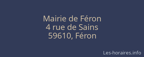 Mairie de Féron