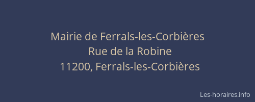 Mairie de Ferrals-les-Corbières