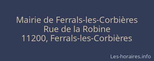 Mairie de Ferrals-les-Corbières