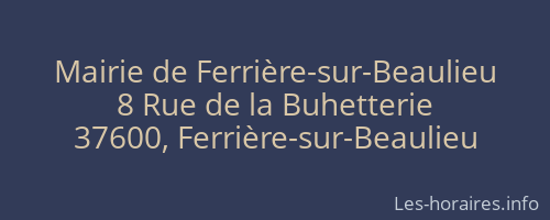 Mairie de Ferrière-sur-Beaulieu