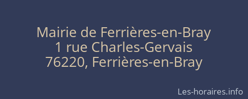 Mairie de Ferrières-en-Bray