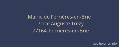 Mairie de Ferrières-en-Brie