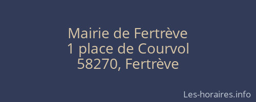 Mairie de Fertrève