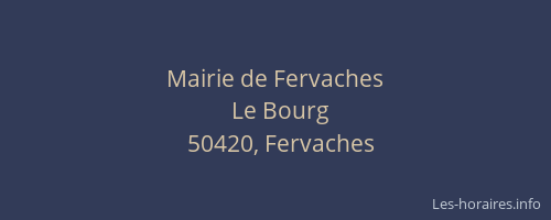 Mairie de Fervaches