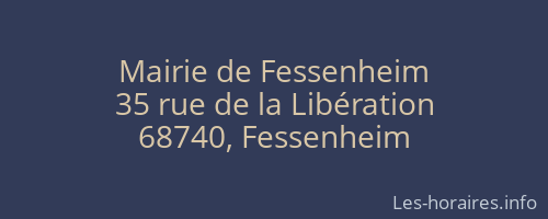 Mairie de Fessenheim